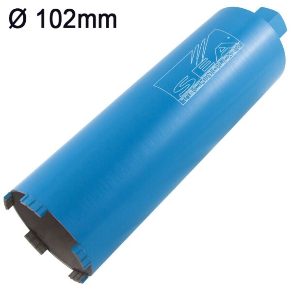 CoronadiamantataaseccoSeaTechnologyTre300percementoarmatoattacco1.1/4",102mm