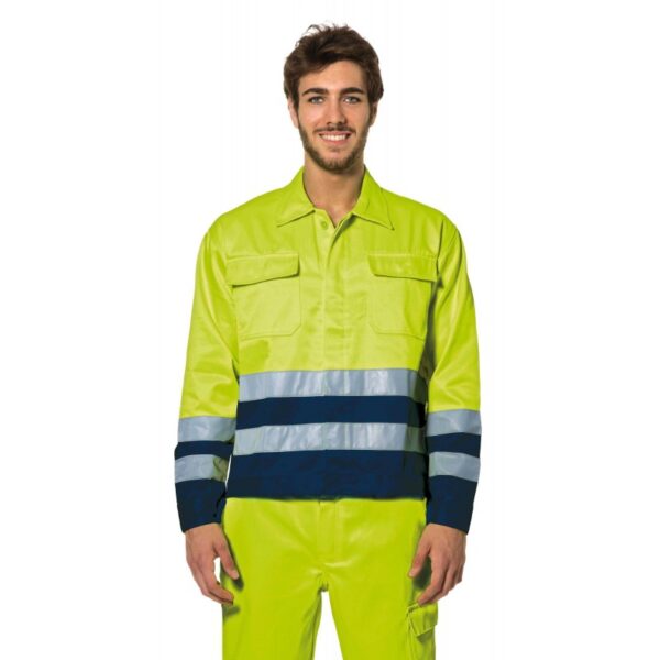 GiubbinodalavoroestivoLogica847HVconbanderifrangentiadaltavisibilità(tg.S-3XL)