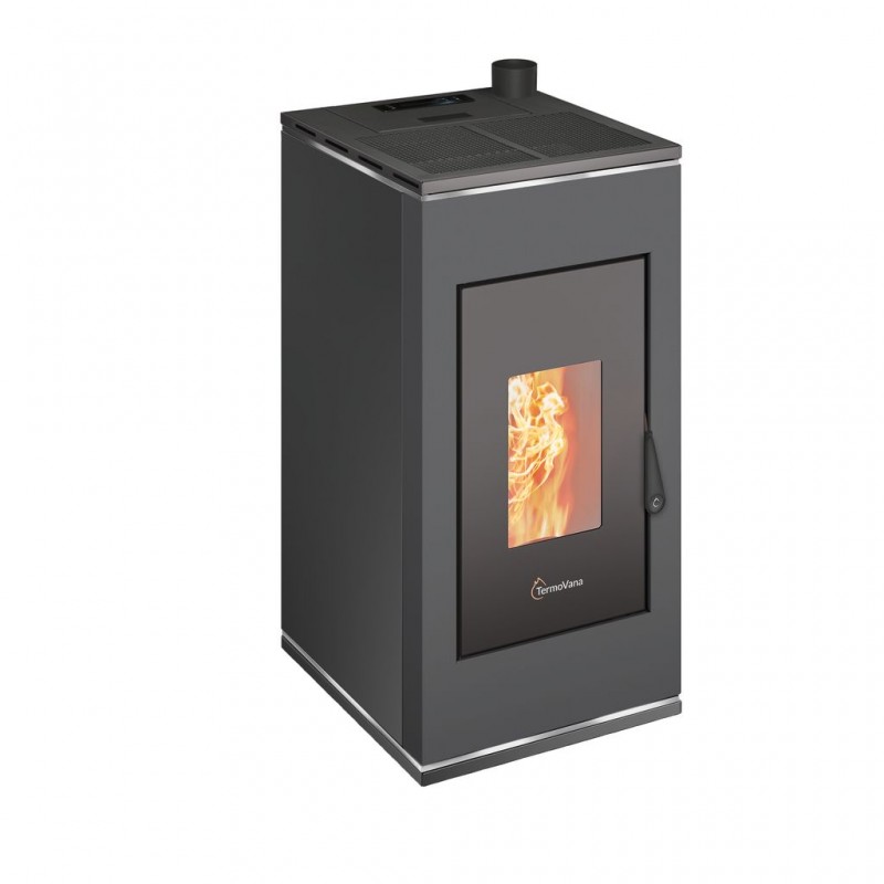 StufaapelletermeticaTermoVanaSofia9UPGrafiteOpacoconuscitafumisuperiore,8kW